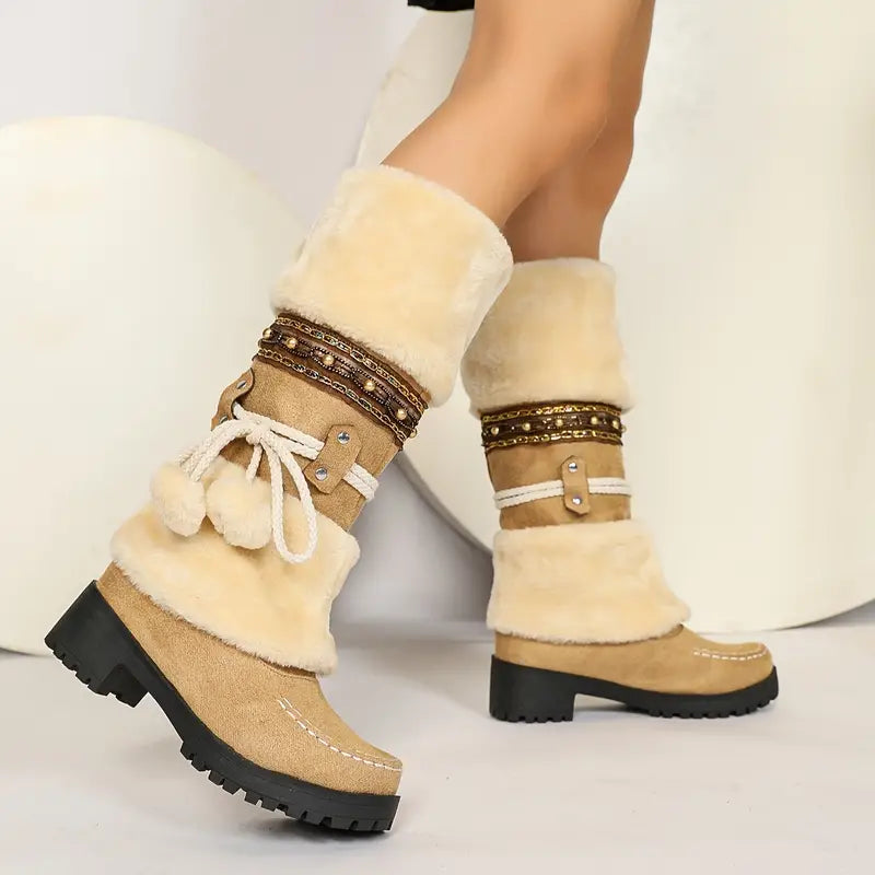 Arctic Charm Faux Boots