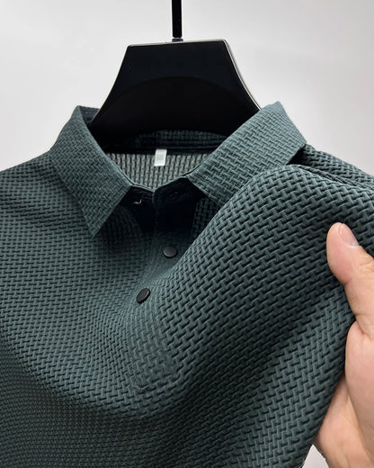 Premium Men's Textured  Polo