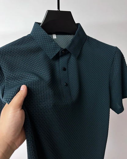 Premium Men's Textured  Polo