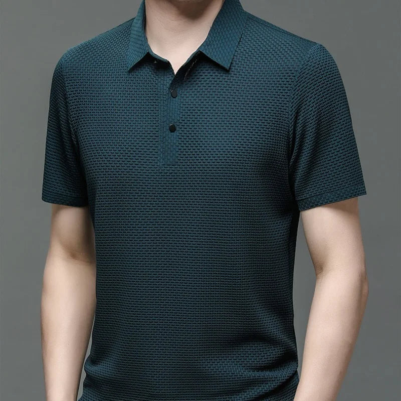 Premium Men's Textured  Polo