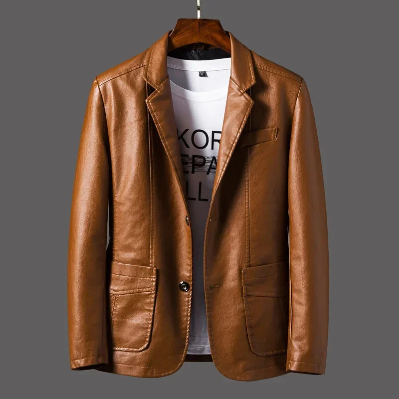 Toscano Noir Genuine Leather Jacket