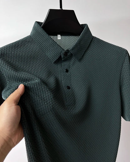 Premium Men's Textured  Polo