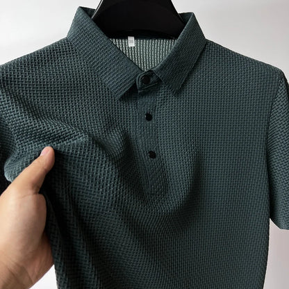 Premium Men's Textured  Polo