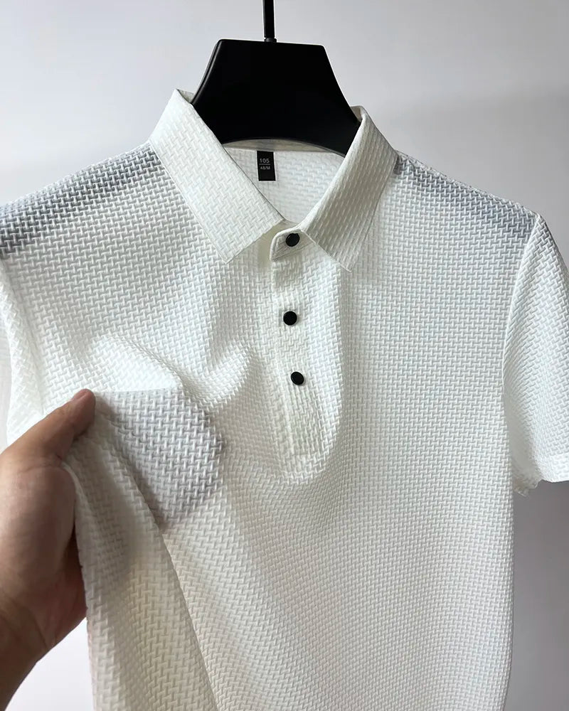 Premium Men's Textured  Polo