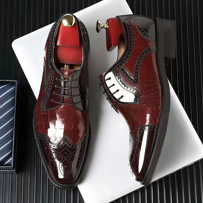 El-Dante Leather Oxford Shoes