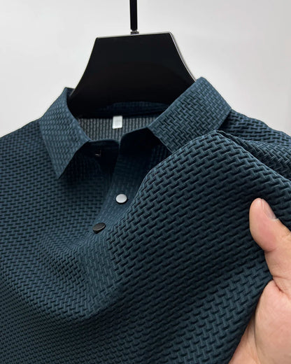 Premium Men's Textured  Polo