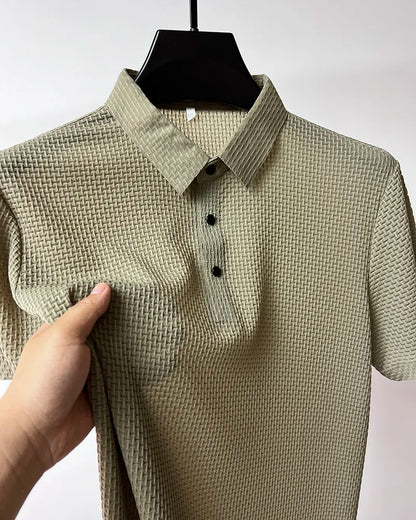 Premium Men's Textured  Polo